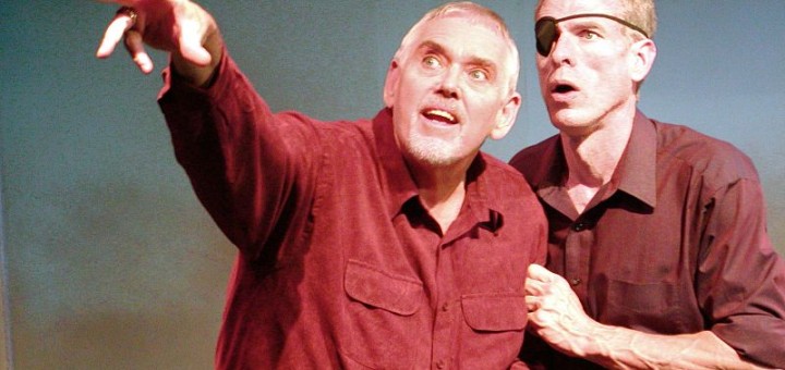 Two men acting on stage.