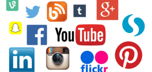 A mixture of social media icons