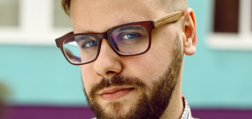 A hipster with glasses and a bow tie.